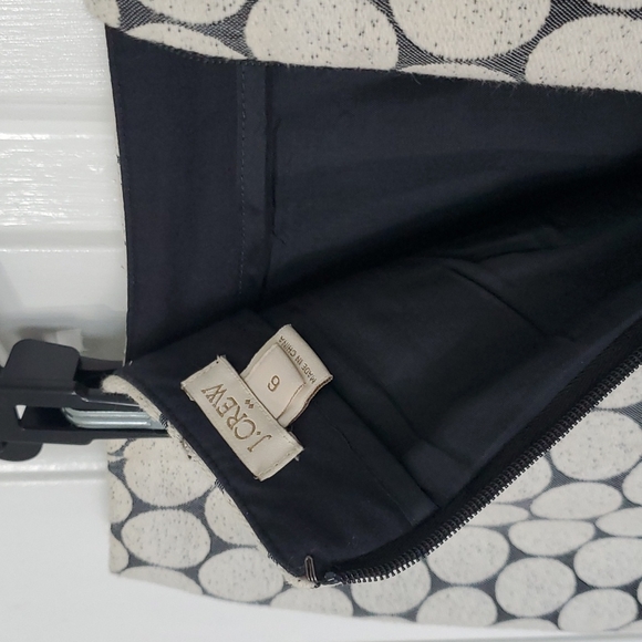 J. Crew Jacquard Polka Dot Mini Skirt - Size 6 - Picture 6 of 6